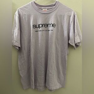 Lavender purple supreme phone number tee
